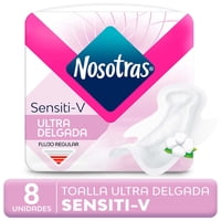 Toallas Higiénicas Ultra Invisible Sensiti-V 8 Un Nosotras