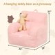 thumbnail image 2 of Puf para niños MOMCAYWEX con oso de peluche rosa, 2 of 7