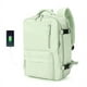 thumbnail image 4 of Mochila Viaje Cabina Avión Impermeable Viral Zapatos USB Menta, 4 of 5