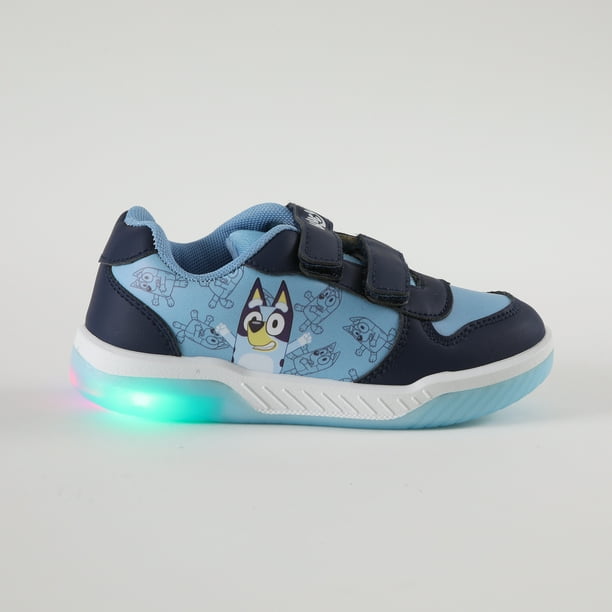 Zapatillas Con Luces Niño Full Print Azul Bluey