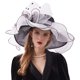 thumbnail image 1 of Gorro Sun Hat Go Mai Organza Church Derby para mujer, 1 of 6