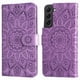 thumbnail image 1 of Funda tipo cartera FOXDOCK para Samsung Galaxy S22 , diseño girasol en relieve, cuero PU, cierre magnético, soporte y tarjetero, 1 of 5