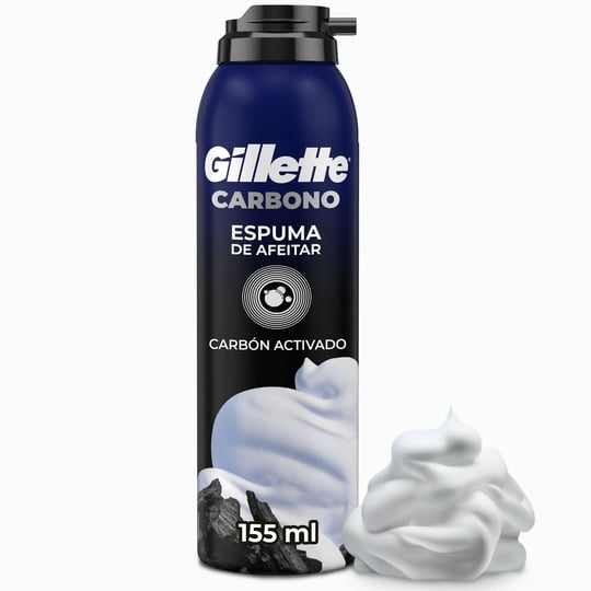 Espuma De Afeitar Gillete Carbono Con Carbón Activado