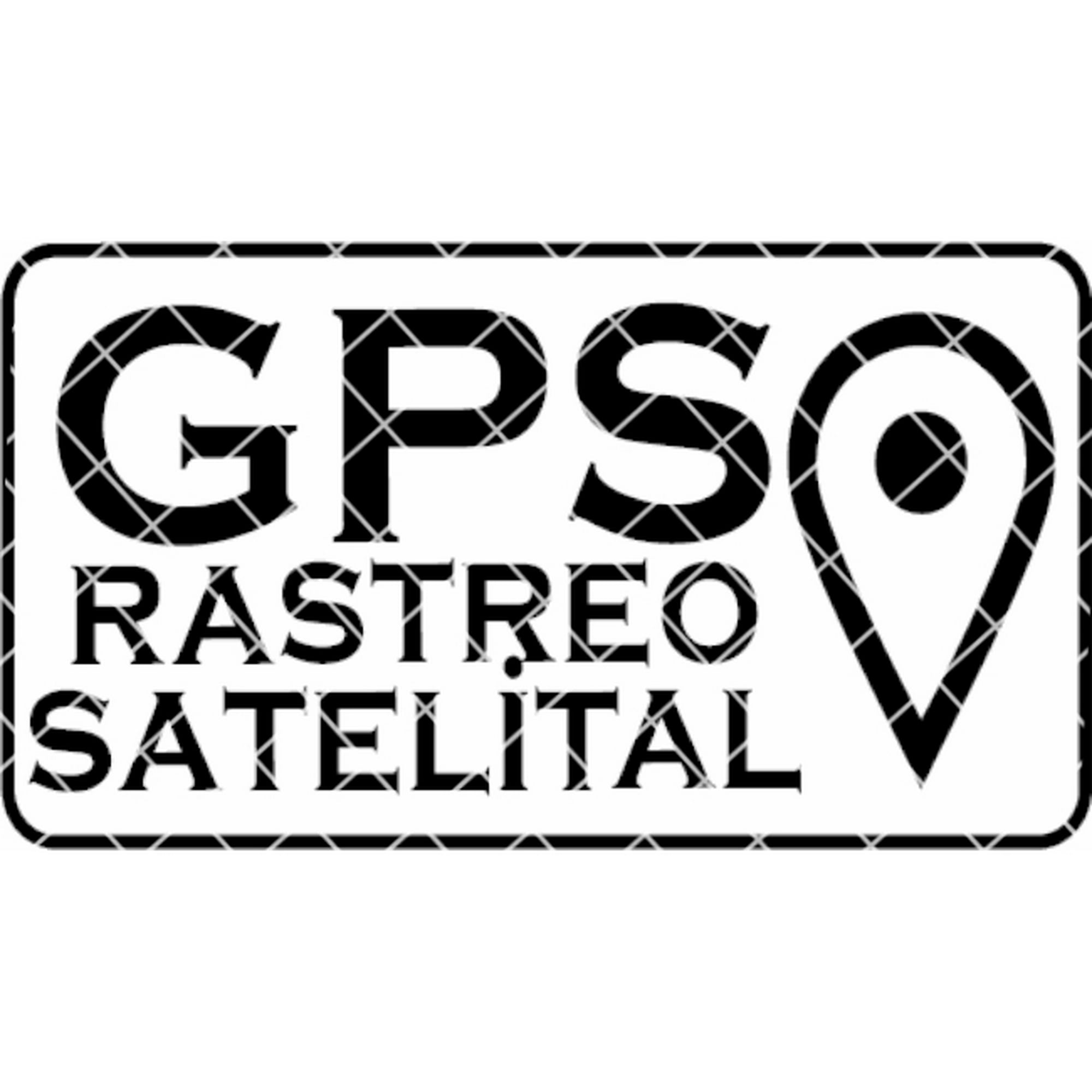 Rienda Libre - Sticker Gps Vehículo Monitoreado Rastreo Satelital (par)