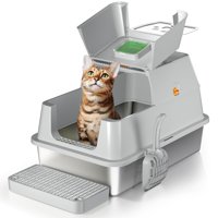 Caja De Arena Eosarcu Acero Inoxidable 180° Tapa Abatible Xl