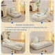 thumbnail image 3 of [VIDEO provided] Human Dog Bed ,Lazy Sofa Couch ,5 Adjustable Position,sit,sleep,fold,suit to put in bedroom, living room ,Space Saving Design,White, 3 of 3