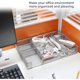 thumbnail image 2 of Set Organizador De Escritorio Blanco 9 Piezas Abs, 2 of 3
