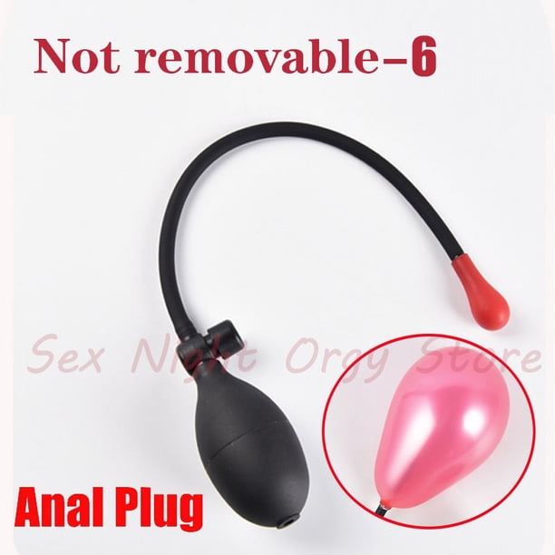 Inflated Anal Plug Gay Big Ass Dilator Expansion Buttplug Sexy Toy Men Prostate Massage Bdsm G-Spot Stimulate Women Pussy Opener