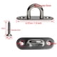 thumbnail image 2 of WOFTD Paquete de 4 ganchos de techo de acero inoxidable M5 45 x 15 mm, 2 of 6