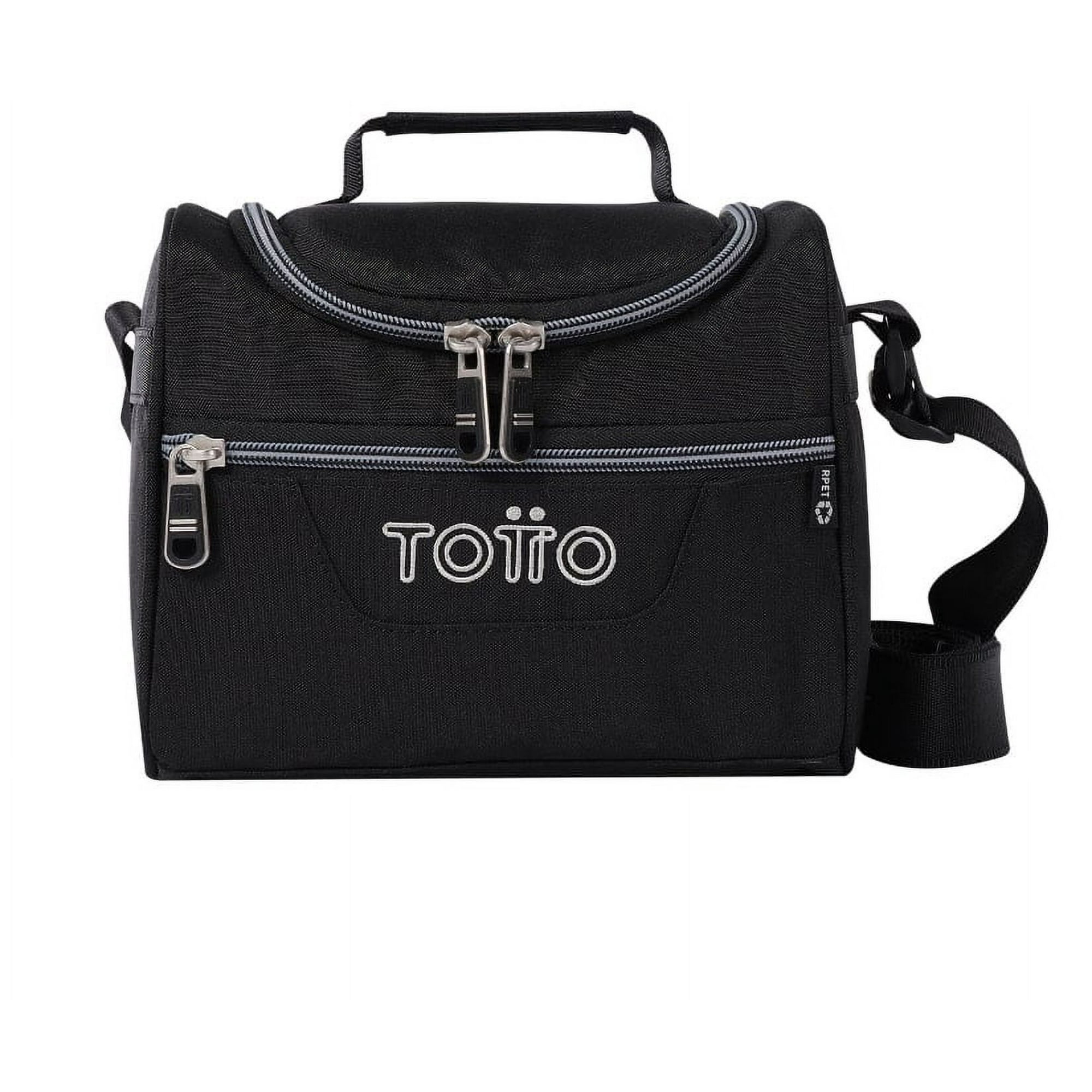 Totto - Lonchera Escolar Pizarra Rpet Negro/black