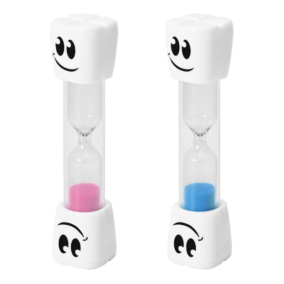 Reloj de arena TeacherFav 2 minutos 9 cm azul/rosa (pack de 2)