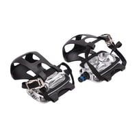 Ioensy - Pedales Portátiles Para Bicicleta Estática Con Calapiés Para Accesorios De Bicicletas Estáticas