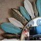 thumbnail image 3 of Espejo Circular Plumas de Metal Taller Sin Fronteras, 3 of 3