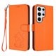thumbnail image 1 of Funda Billetera con Espacio para Fotos para Samsung Galaxy S24 Ultra, Naranja, 1 of 6