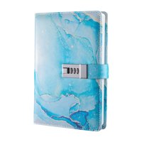 Magideal - Diario Con Candado, Diario Bloqueado, Candado De Combinación, Diario Con Candado, Organizador, Diario Con Candado Con Contraseña, Adolescentes, Niños, Azul