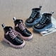 thumbnail image 2 of Zapatos de mujer Botas Primavera y Otoño Niños Algodón Zapatos de invierno Botas de cuero Botas con forro polar Botas para niños, 2 of 5