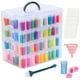 thumbnail image 1 of Contenedor de almacenamiento QUEFE de 4 niveles con pintura en forma de diamante, 200 ranuras, 1 of 3
