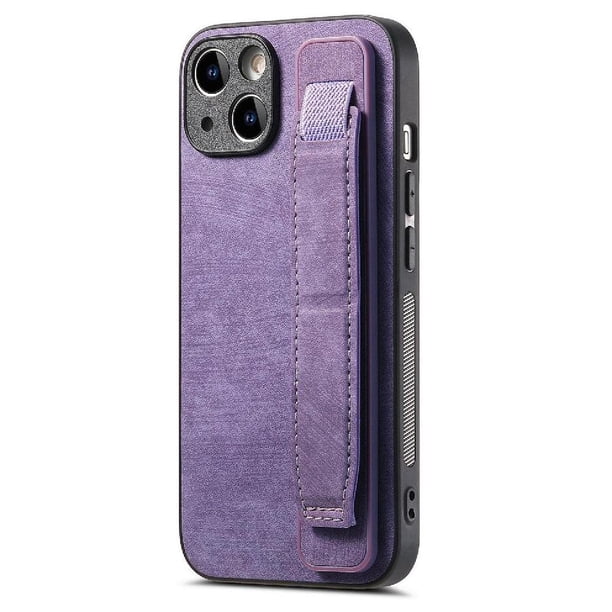 Funda Protectora con Correa para iPhone 14 Resistente a Golpes Morado