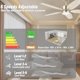 thumbnail image 2 of Ventilador de techo FANSHAIN de 107 cm con luz y control remoto, 2 of 7