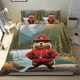 thumbnail image 1 of Castor Conjunto de sábanas temático, trío de piezas, cómodo y amigable con la piel, diseño único, regalo de decoración para el hogar para familiares, amigos y fans,173cm *218cm, 1 of 6