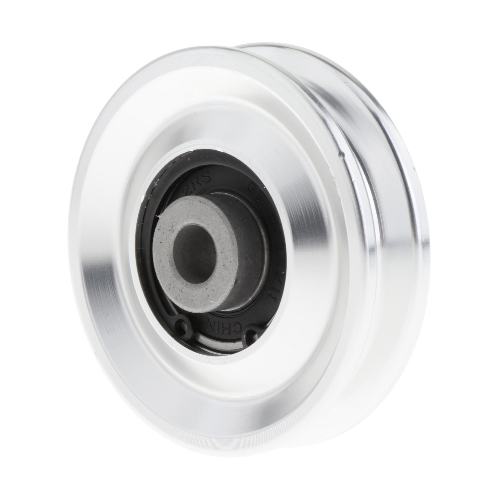 Ioensy - Rodamiento Polea Rueda Gimnasio Accesorio Universal Para Máquina De Cable Equipo De Gimnasio 70 Mm Plata