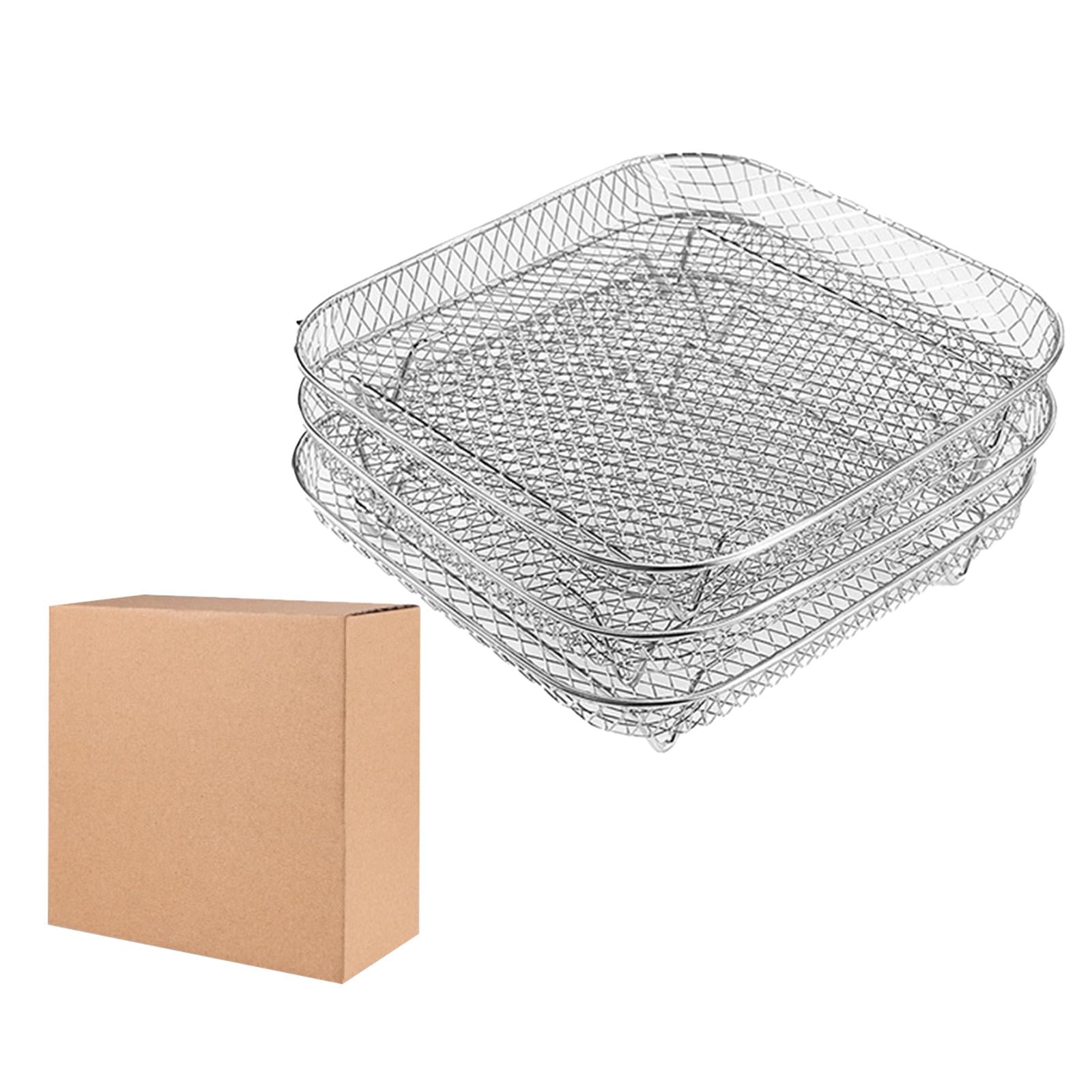 Bothyi - Soporte Para Freidora De Aire, 3 Uds., Frutas, Suministro De Cocina Para El Hogar, Rejilla Para Parrilla Cuadrada De 21cm