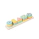 thumbnail image 1 of Bloques De Reconocimiento De Color De Forma De Juguete De Apilamiento De Clasificación De Madera Para Juguete Preescolar Macaron Cinco Pilares, 1 of 5