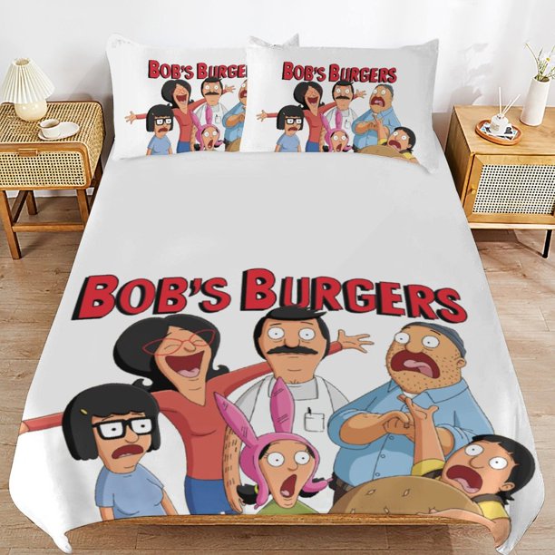 Bob's Burgers Duvet Cover Set 3 Piece Bedding Set Double Sided Printing Decorative Comforter Cover Set