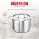thumbnail image 2 of Inducción Stockpot Bakken de acero inoxidable cepillado de 8 litros, 2 of 9