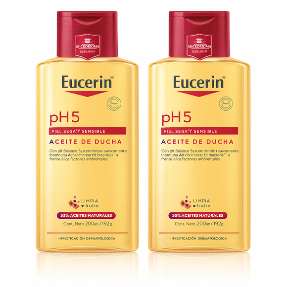 Eucerin 2 Aceite De Ducha Ph5 200ml 2x Aceite de Ducha pH5