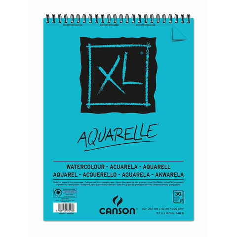 Croquera Acuarela Canson Xl Aquarelle 300Gr A3