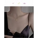 thumbnail image 3 of Collar con Dije de Barra Rectangular Pequeña Chapado en Oro de 18K para Mujer, Cadena Satélite Delicada con Cuentas con Cadena Principal de 40 Cm + Extensor de 5 Cm, Joyería Minimalista para Capas, 3 of 5