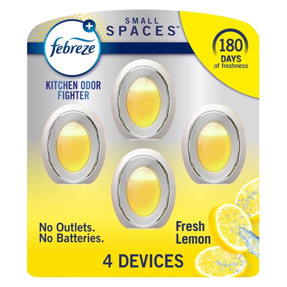 Ambientador Febreze para espacios pequeños, antiolor, aroma, 4 unidades