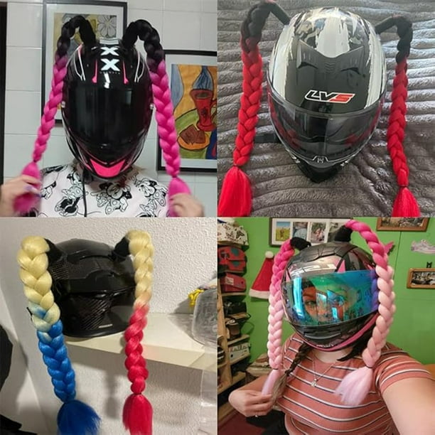Motorcycle Helmet Casco De Mujer Con Trenzas Cascos De Moto Mujer