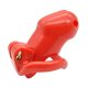 thumbnail image 2 of Dispositivo De Cinturón De Jaula De Castidad Masculina De Resina Cerradura De Pene Con 4 Anillos Juguete Adulto Rojo, 2 of 5