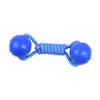 Magideal - Dog Nylon Rope With Ball Pet Juguete, Resistente, Entretenimiento, Toy De Masticación De Perros De Resistencia A La Mordedura , Azul