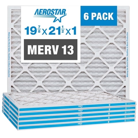 Filtro De Aire Aerostar Merv 13 19.875X21.5X1 - 6 Unidades