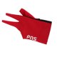 thumbnail image 1 of Spandex Rojo Pro Jugador De Billar Taco De Billar Guante De Tres Dedos Mano Izquierda, 1 of 3
