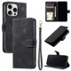 thumbnail image 3 of Funda Cartera para iPhone 16 Pro Max Tapa con Ranuras, Soporte y Correa Negro, 3 of 5