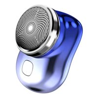 Click Ventas - Mini Recortador Afeitadora Para Hombres Portátil Cable Usb Azul