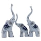 thumbnail image 3 of 3x Elefantes Estatuillas De La Familia Hogar De Mesa Estatuas De Animales Escultura Decoración, 3 of 5