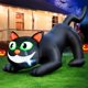 thumbnail image 1 of Gato hinchable FunFanso de 213 cm, color negro, con luces LED, 1 of 6