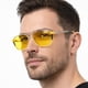 thumbnail image 2 of Buhu Stark Gafas lentes amarillos o rojos regula sueño negro, 2 of 12