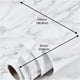 thumbnail image 1 of 1pc 23.6"x78.7" Glossy Marble Paper Granite Grey/White Roll Kitchen Countertop Cabinet Furniture Refurbishment Thick Wallpaper PVC Easy Removable Wall Decor, 1 of 3