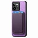 thumbnail image 3 of Funda de Cuero Magnética con Tarjetero para Realme GT 7 Pro Cubierta Delgada Morado, 3 of 5