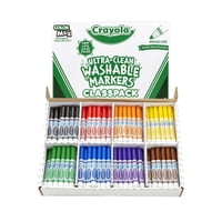 Marcadores Lavables Crayola Broad Line De 200 Unidades, 8 Colores Para Mayores De 3 Años