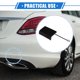 thumbnail image 2 of Tapa de Cubierta de Orificio de Ojo de Gancho de Remolque Compatible para Mercedes-Benz E550 2010-2013 Parachoques Trasero de Plástico, Negro, 2 of 7