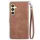 thumbnail image 3 of Para Samsung Galaxy S26 5G Funda de 6.3 Pulgadas, Billetera para Mujer Hombres, Duradera de Cuero PU Magnética con Tapa, Correa de Cordón, Correa de Muñeca con Cierre, Tarjetero, Billetera, Funda, 3 of 9