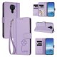 thumbnail image 2 of Funda Cartera Trébol para Xiaomi Redmi Note 9 4G con Ranuras Tarjetas y Carga Inalámbrica Morado claro, 2 of 6