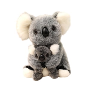 Bothyi - Koala Bear Toy De Peluche Huggable Mum Y Baby Koala Plush Toy Para Niños Adultos Gray